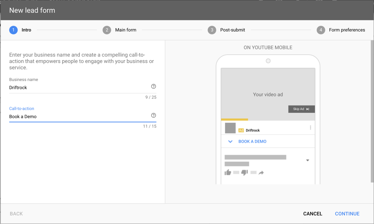 How to get started with YouTube Lead Ads & Forms Driftrock